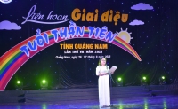 Bà Nguyễn Thị Hương – Giám đốc Trung tâm Văn hóa, Trưởng ban tổ chức Liên hoan