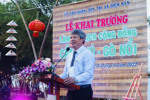 Ông Hồ Quang Bửu - Phó Chủ tịch UBND tỉnh Quảng Nam phát biểu tại buổi lễ