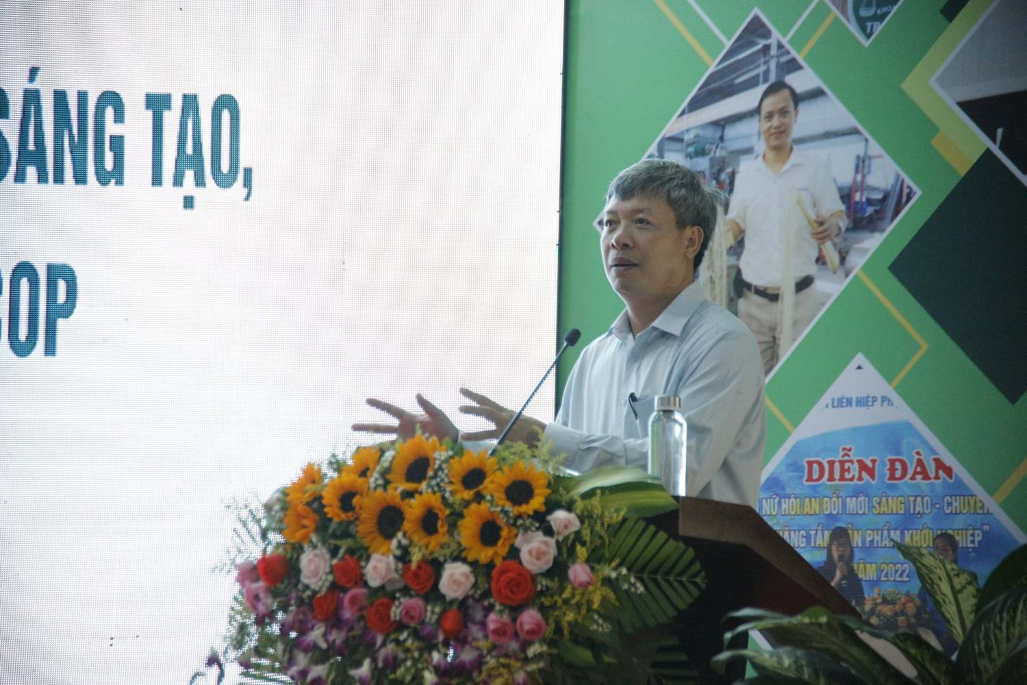 Phó Chủ tịch UBND tỉnh Hồ Quang Bửu phát biểu tại hội thảo