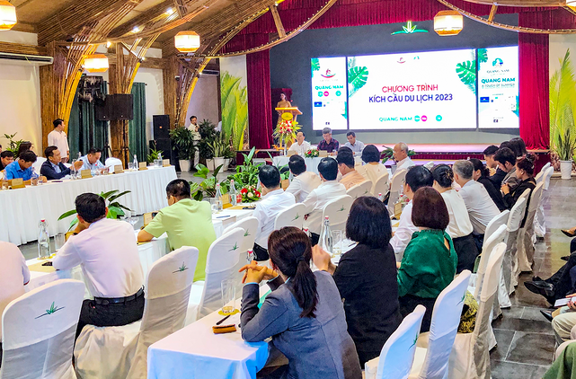 Quang cảnh họp báo công bố chương trình kích cầu du lịch Quảng Nam năm 2023 với chủ đề Quảng Nam   Cảm xúc mùa hè