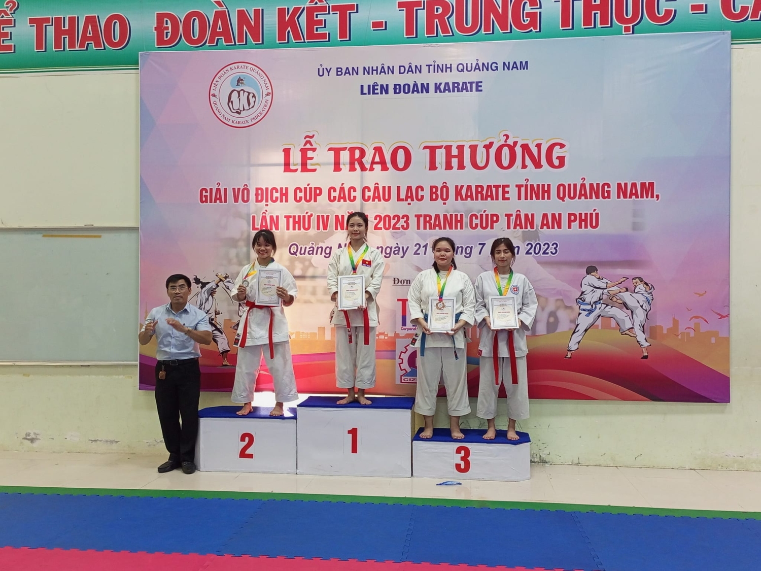 Cúp các câu lạc bộ Karate tỉnh Quảng Nam 2023 tranh cúp Tân An Phú