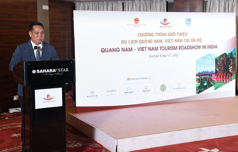  Ông Văn Bá Sơn Phó Giám đốc Sở VH,TT&DL Phát biểu giới thiệu du lịch Quảng Nam