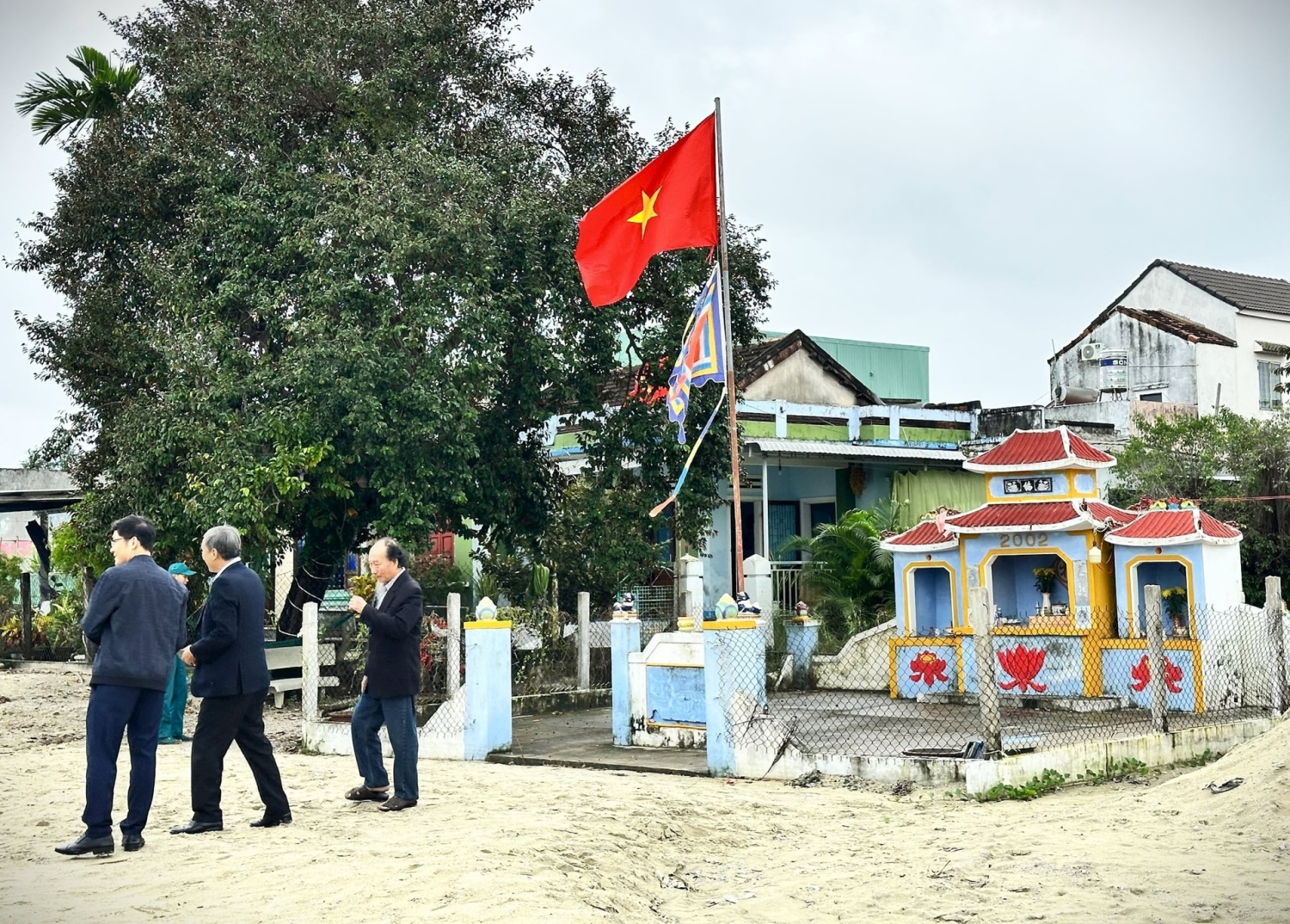 Khu vực thôn Sâm Linh Tây, trước đây là căn cứ địa cách mạng, nơi hoạt động của Đội du kích Vũ Hùng