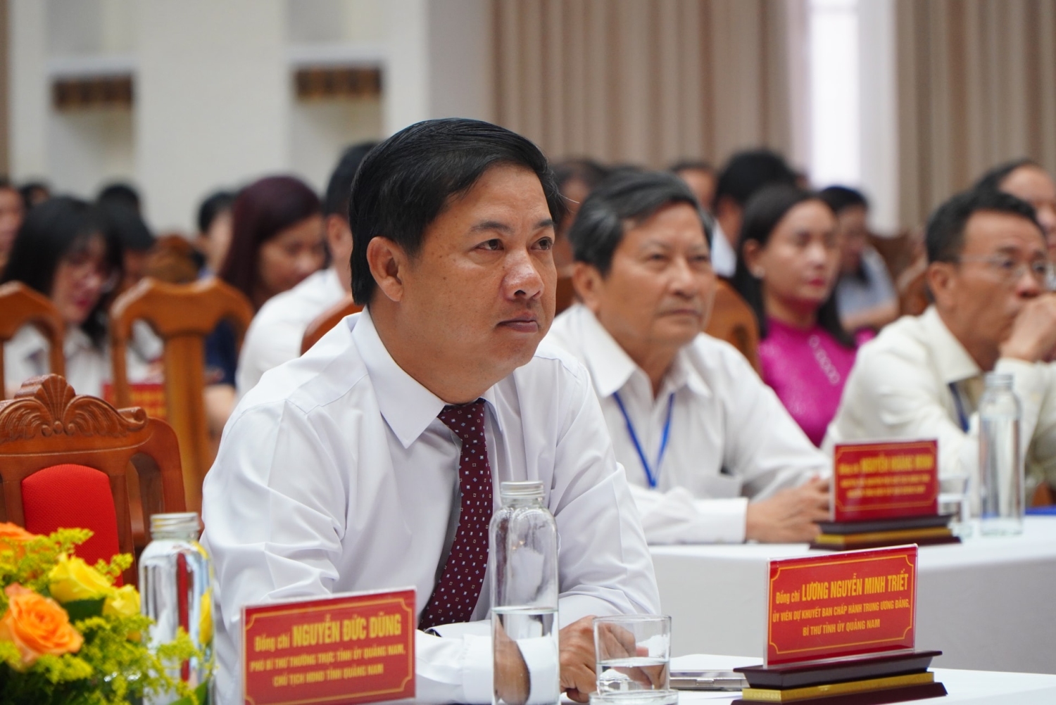 Ủy viên dự khuyết Trung ương Đảng, Bí thư Tỉnh ủy Lương Nguyễn Minh Triết dự lễ kỷ niệm 